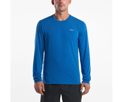 Tenis Saucony Freedom Long Sleeve Hombre Tops Ropa Directoire Azules / Limoges México MX-016-GP